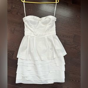 White strapless BCBG dress size 6